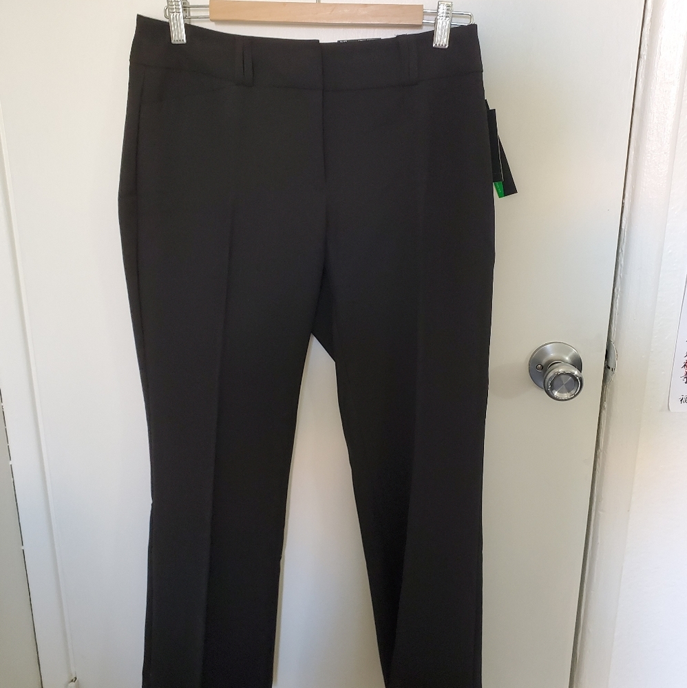 Alfani Black Curvey Trousers Wide Leg